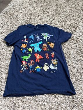 Pixar Navy Short Sleeve Character Tee